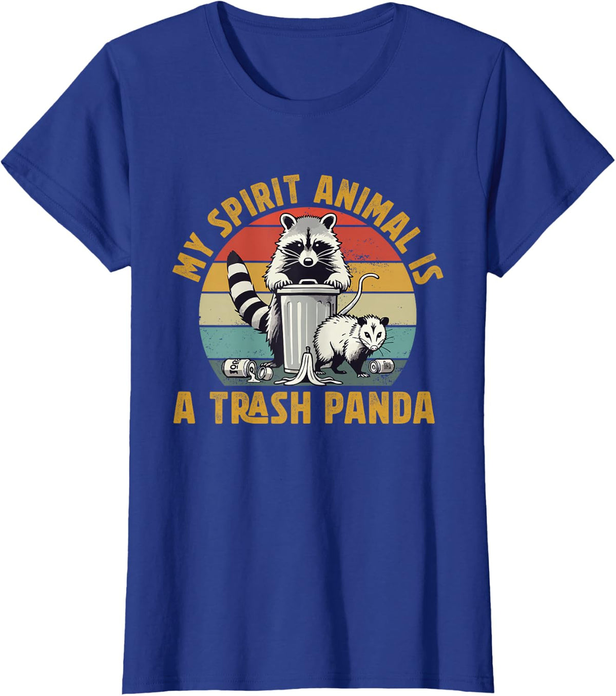 My Spirit Animal is a Trash Panda Raccoon Meme Lover T-Shirt - Royal Blue