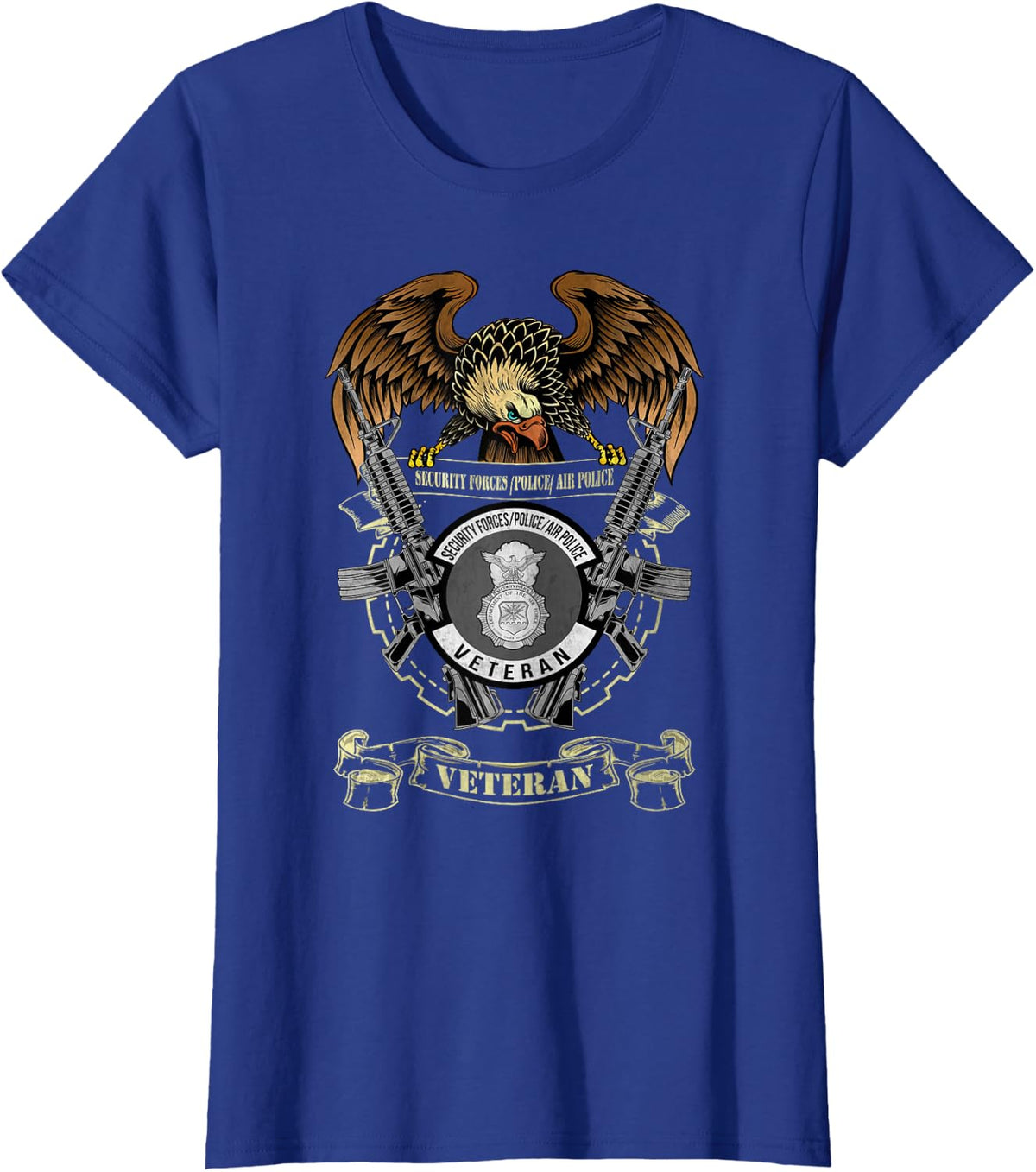 Security Forces Police Air Police Veteran Military Papa T-Shirt - Royal Blue