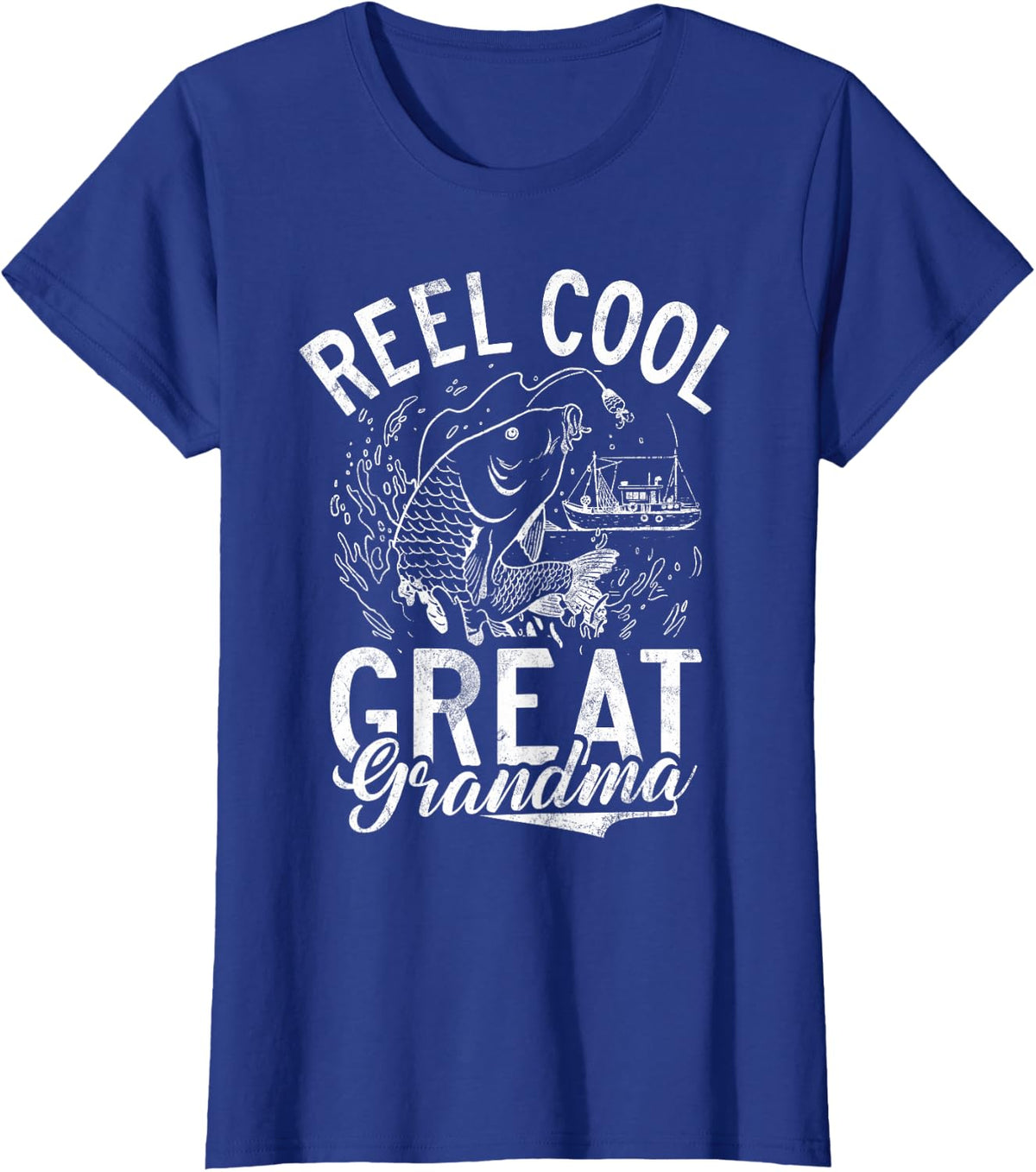 Cool Great Grandma Fishing Reel T-Shirt - Royal Blue