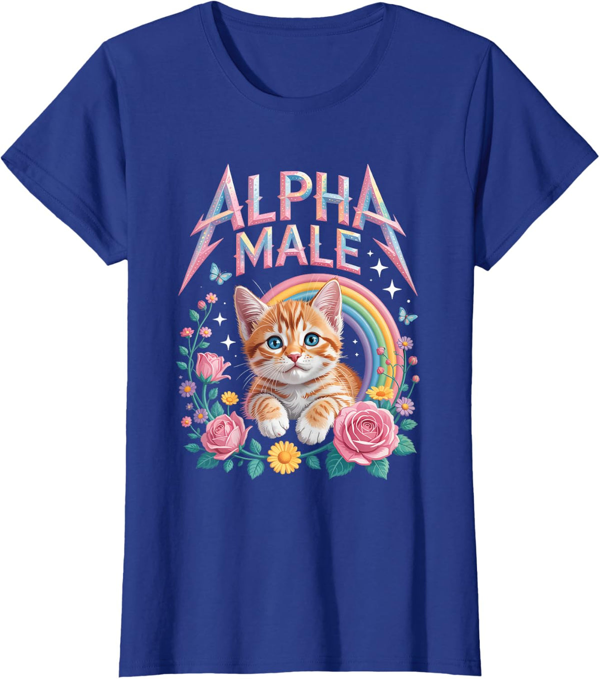 Cat Lover T-Shirt - Royal Blue