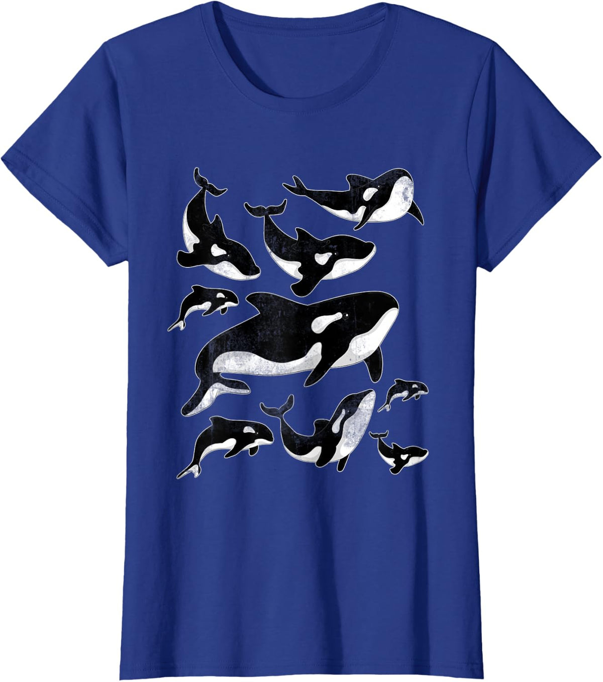 Orca Ocean Animal Killer Whale Animal Design Killer Whale T-Shirt - Royal Blue