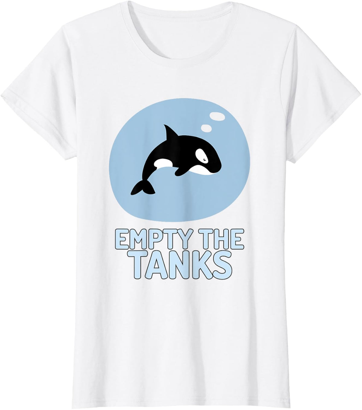 Empty The Tanks Orca Shirt – Raise Awareness Orcas Whale T-Shirt - White