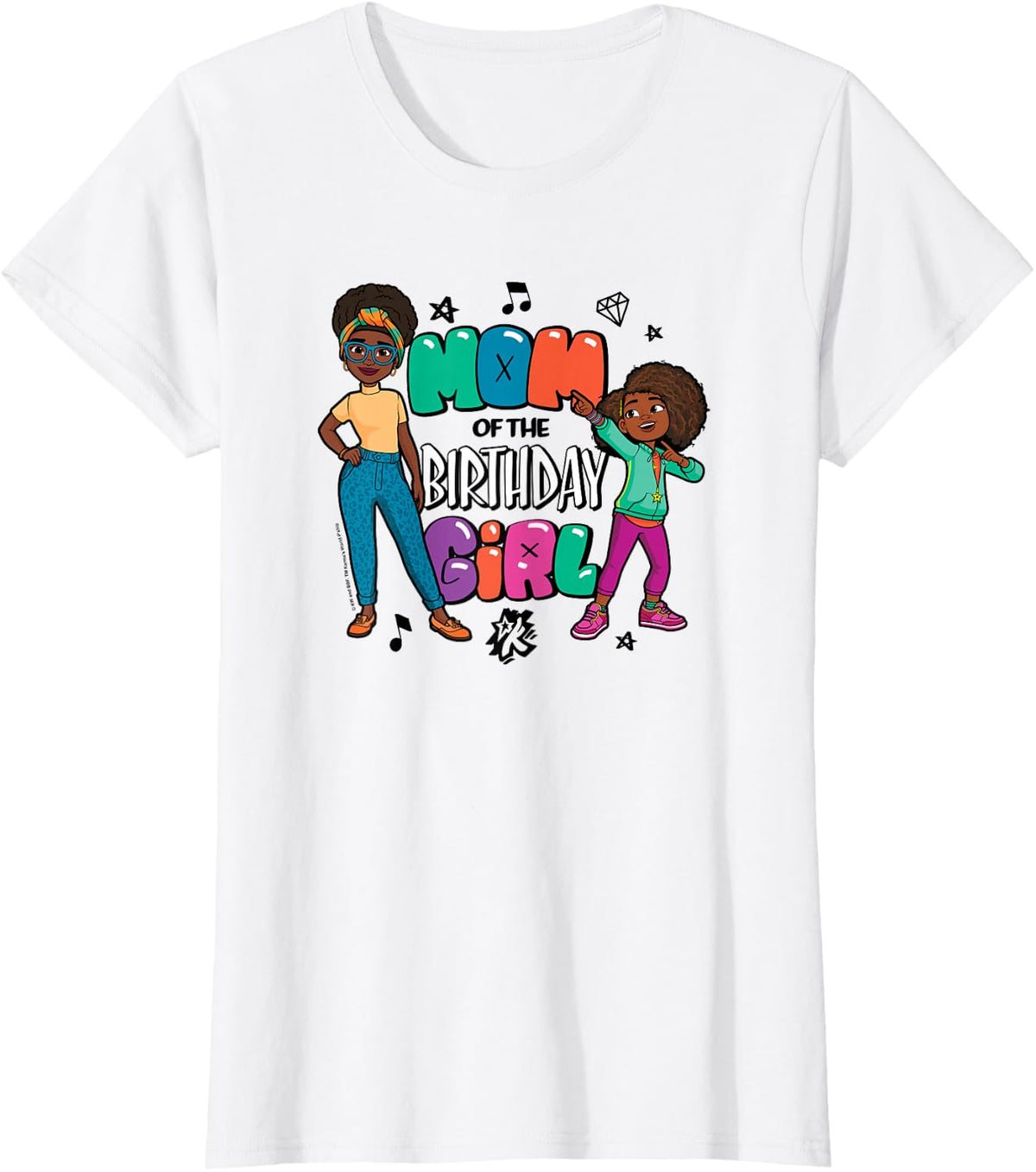 Mom of the Birthday Girl T-Shirt - White
