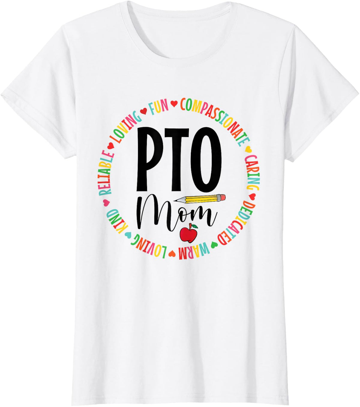 PTO Mom Accessories Parent Teacher Organization PTO Mama T-Shirt - White