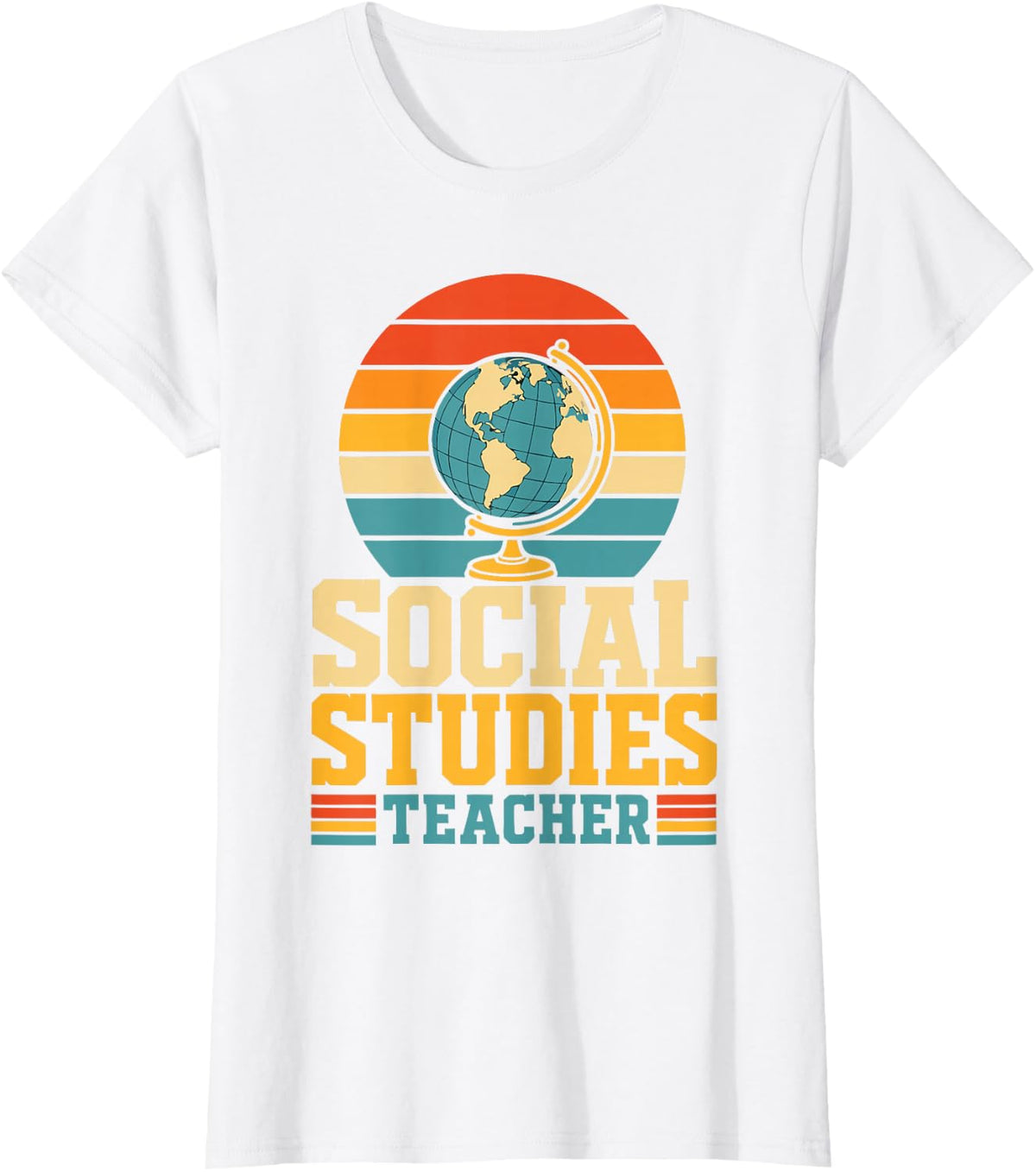 Vintage Social Studies Teacher T-Shirt - White