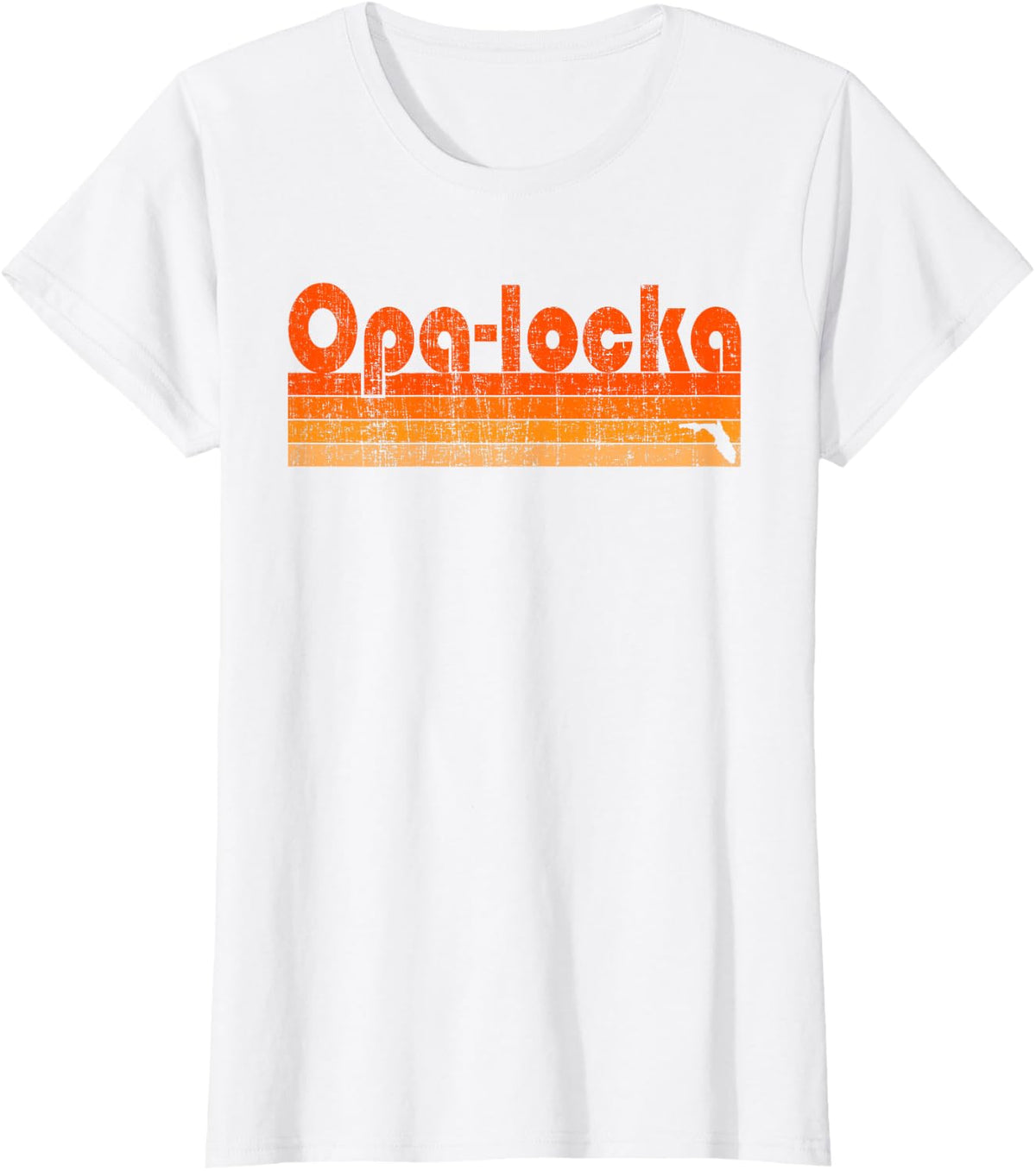 Opa-locka, Florida Retro 80s Style T-Shirt - White