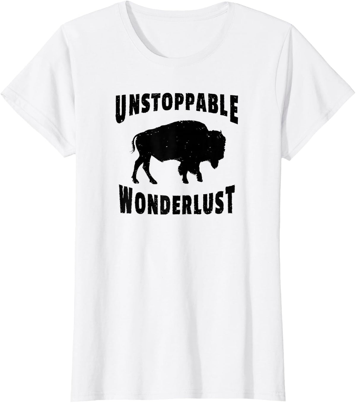 Native Wildlife National Park Bison Wyoming American Buffalo T-Shirt - White