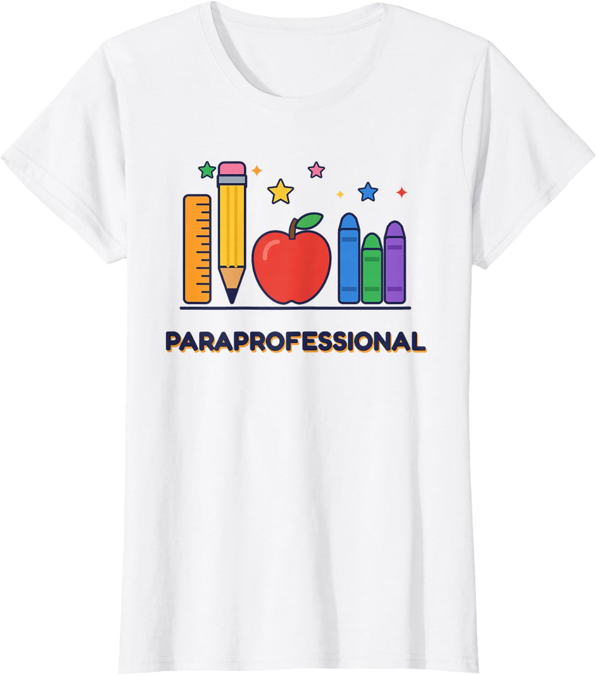 Paraprofessional Gifts Teacher Aide para Educator Women T-Shirt - White