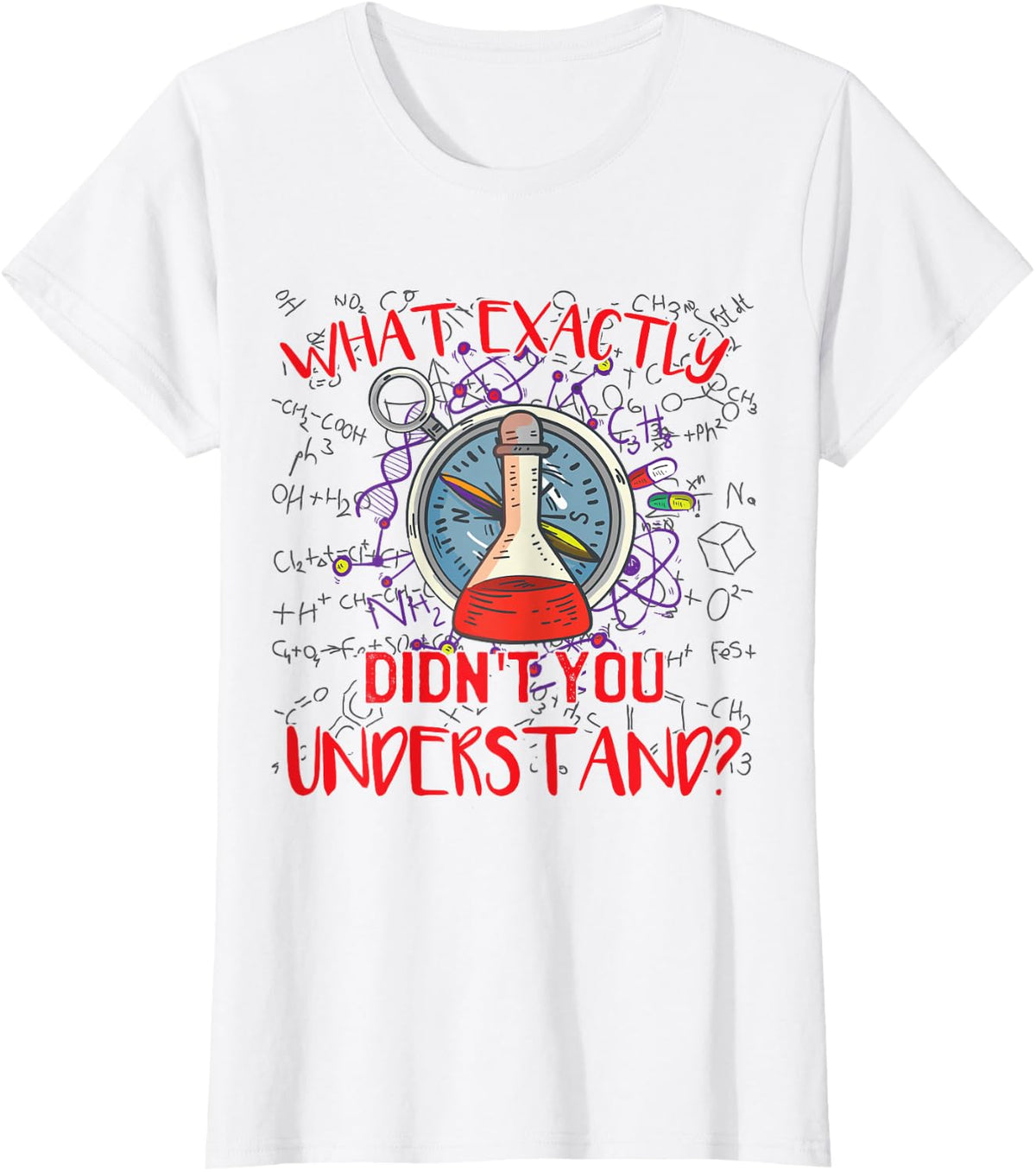 Funny School Chemistry Science Teacher T-Shirt - White