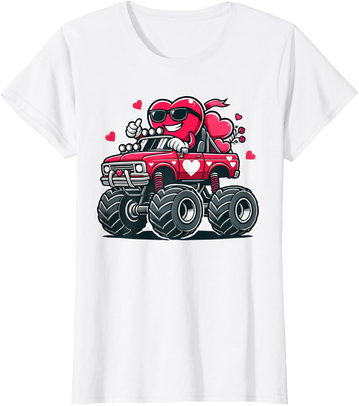 Valentines Day Shirt Boys Kids Valentine Shirts Heart Gifts T-Shirt - White