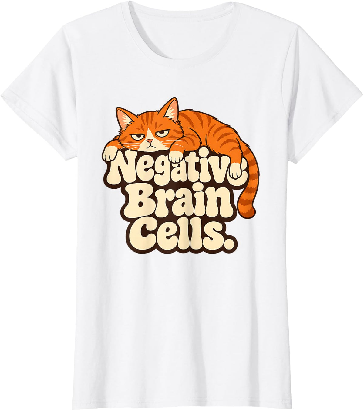 Ginger Tabby Orange Cat Four Stages T-Shirt - White
