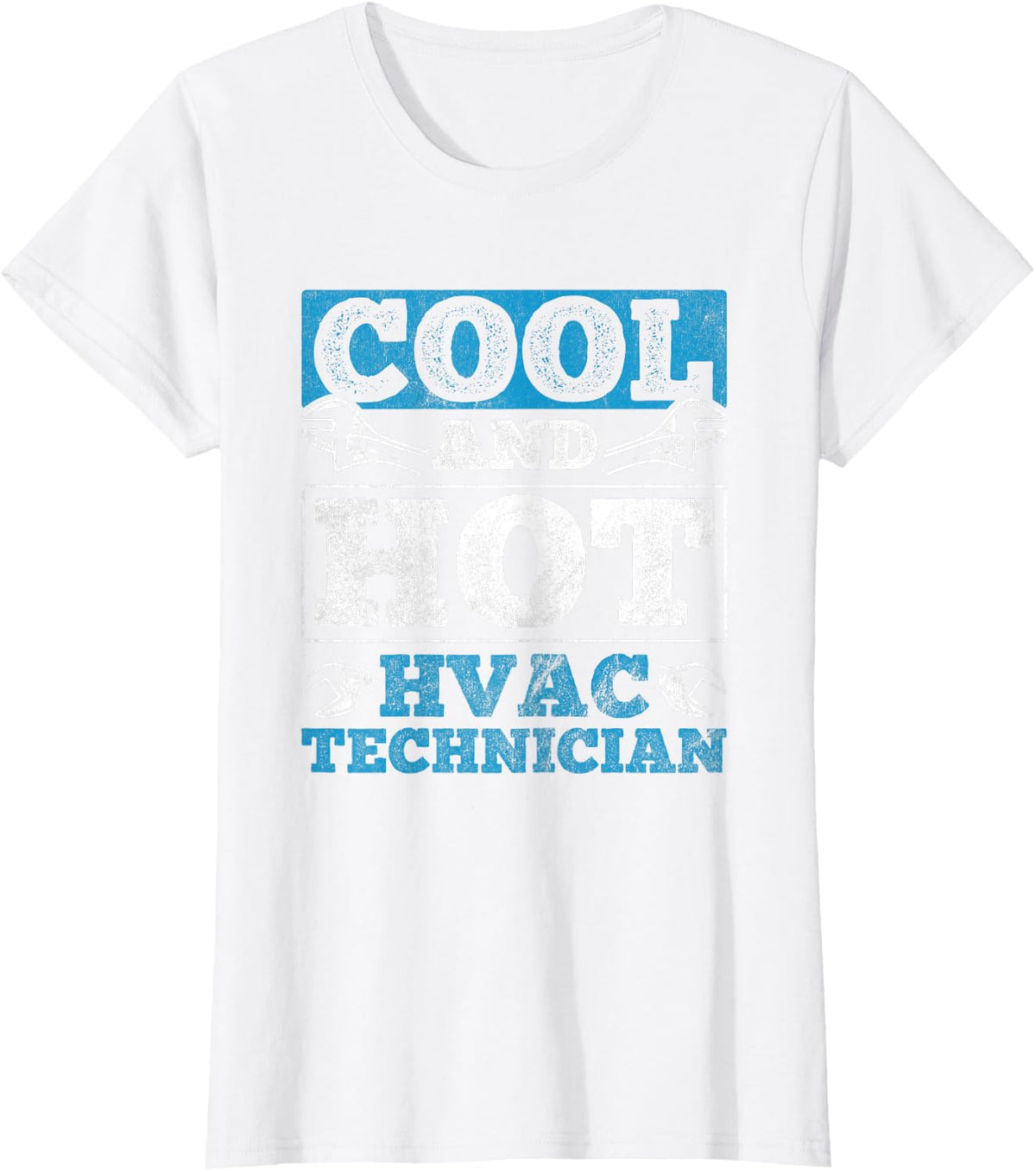 Repairman HVAC Tech Cool Hot Technician HVAC T-Shirt - White