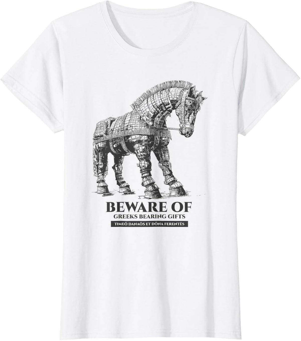 Chapter Keepers Unisex-Adults Greek Mythology T-Shirt - Grey, Small, Short Sleeve - White