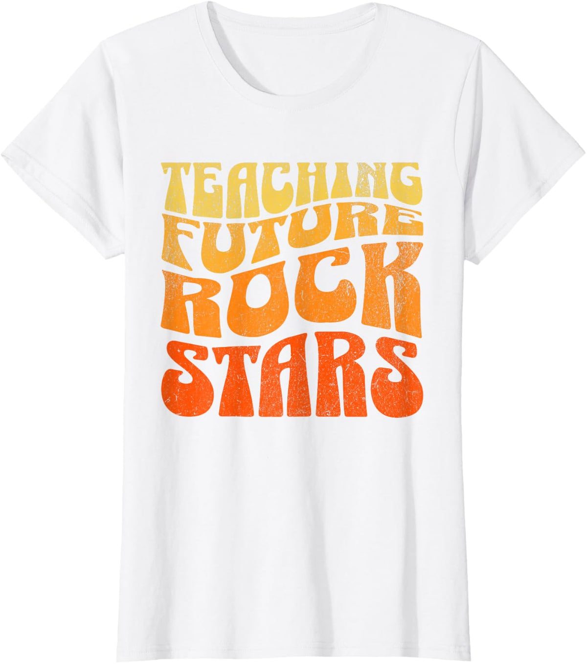 Teaching Future Rock Stars, Teacher Music Rock 'n Roll T-Shirt - White