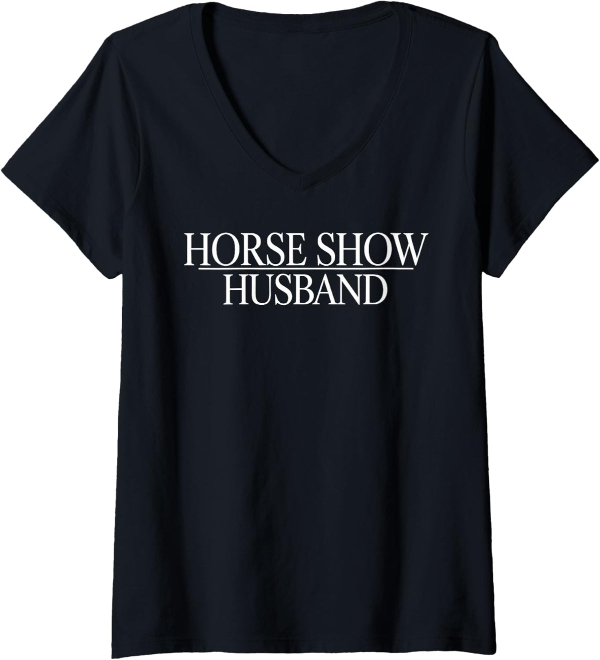 Women's Horse Show Art for Men Boys Dad Equestrian Horse Show V-Neck T-Shirt - Black