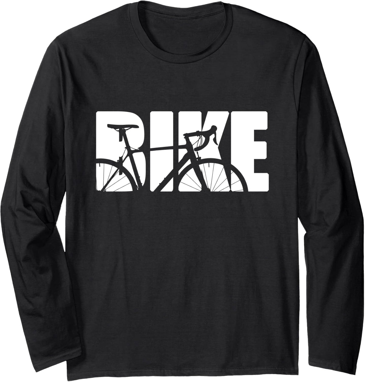 Road Bike Long Sleeve Cycling Shirt - Adult Unisex Black