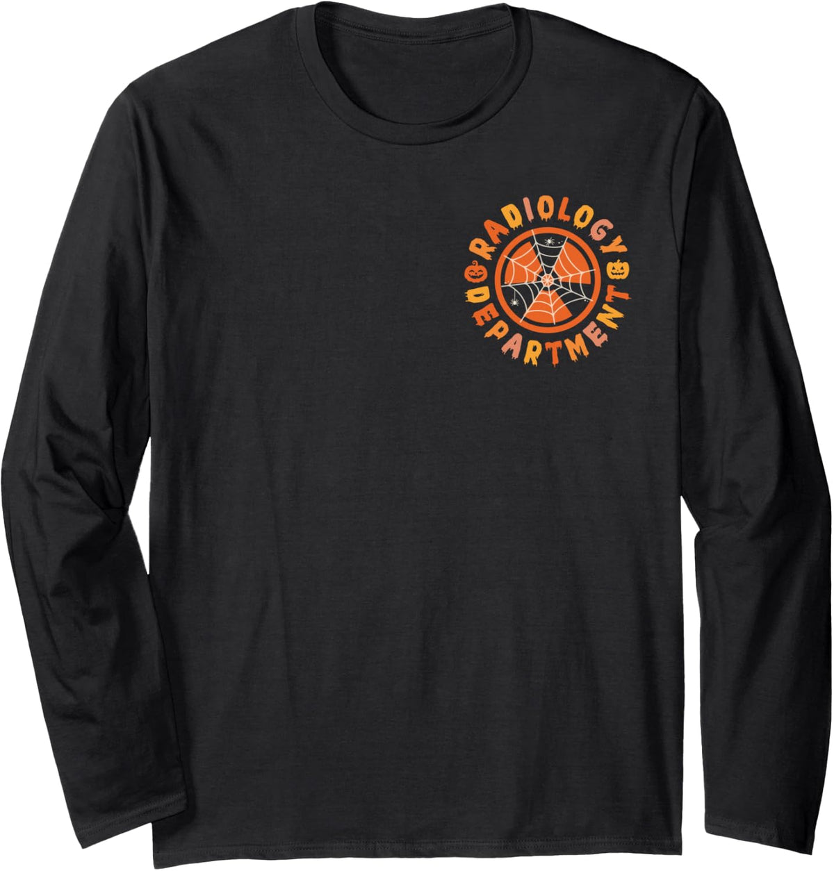 Radiology Department Halloween, X-Ray CT MRI Ultrasound Tech Long Sleeve T-Shirt - Adult Unisex Black