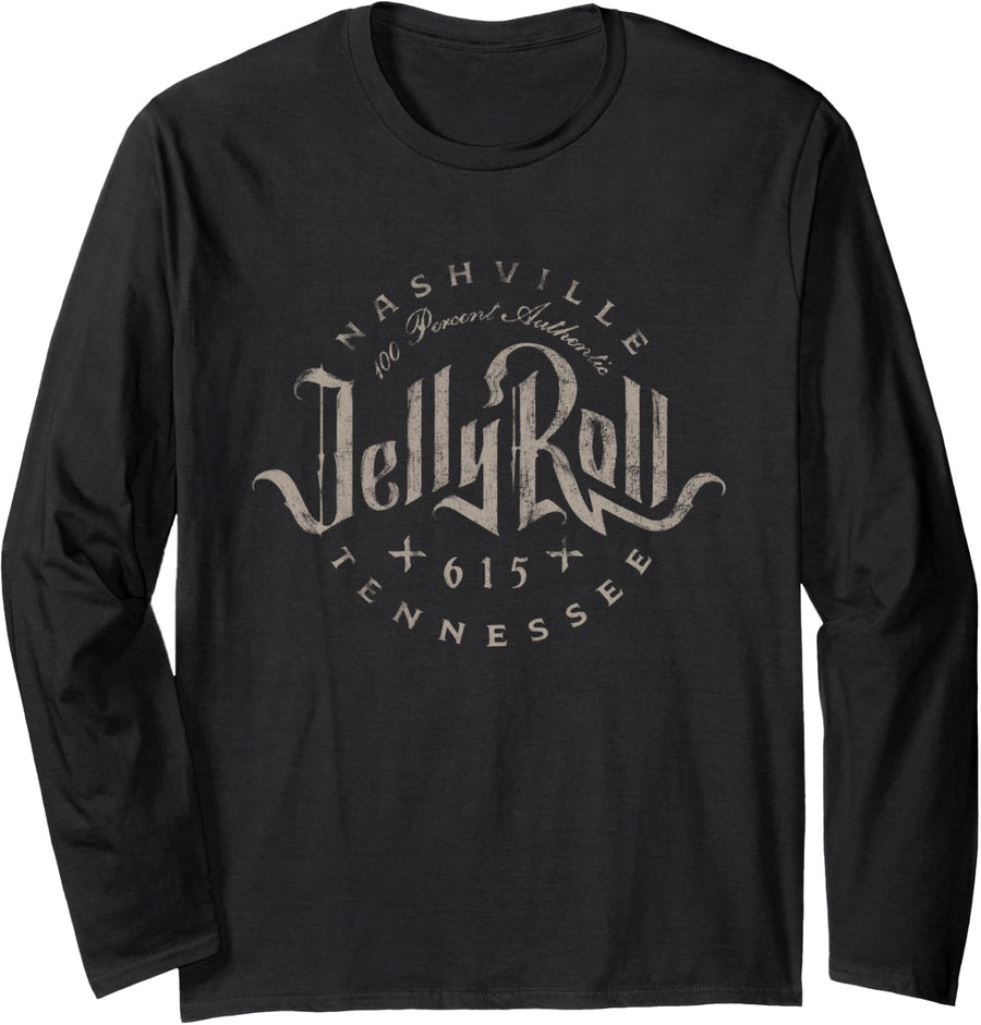 Jelly Roll - Nashville Long Sleeve T-Shirt - Adult Unisex Black