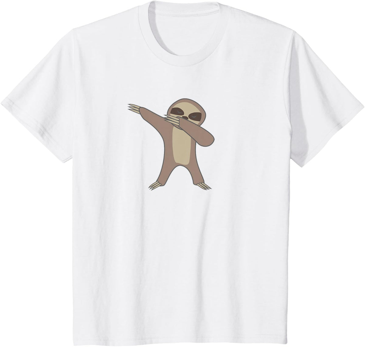 The Dabbing Sloth Shirt, Funny Cute Sloth Lover Gift T-Shirt - White