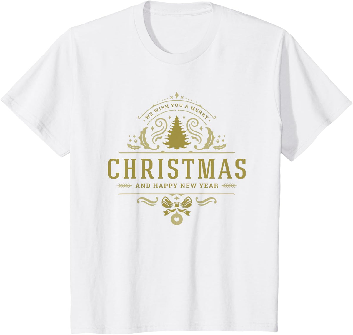 Merry Christmas, Happy New Year T-Shirt - White