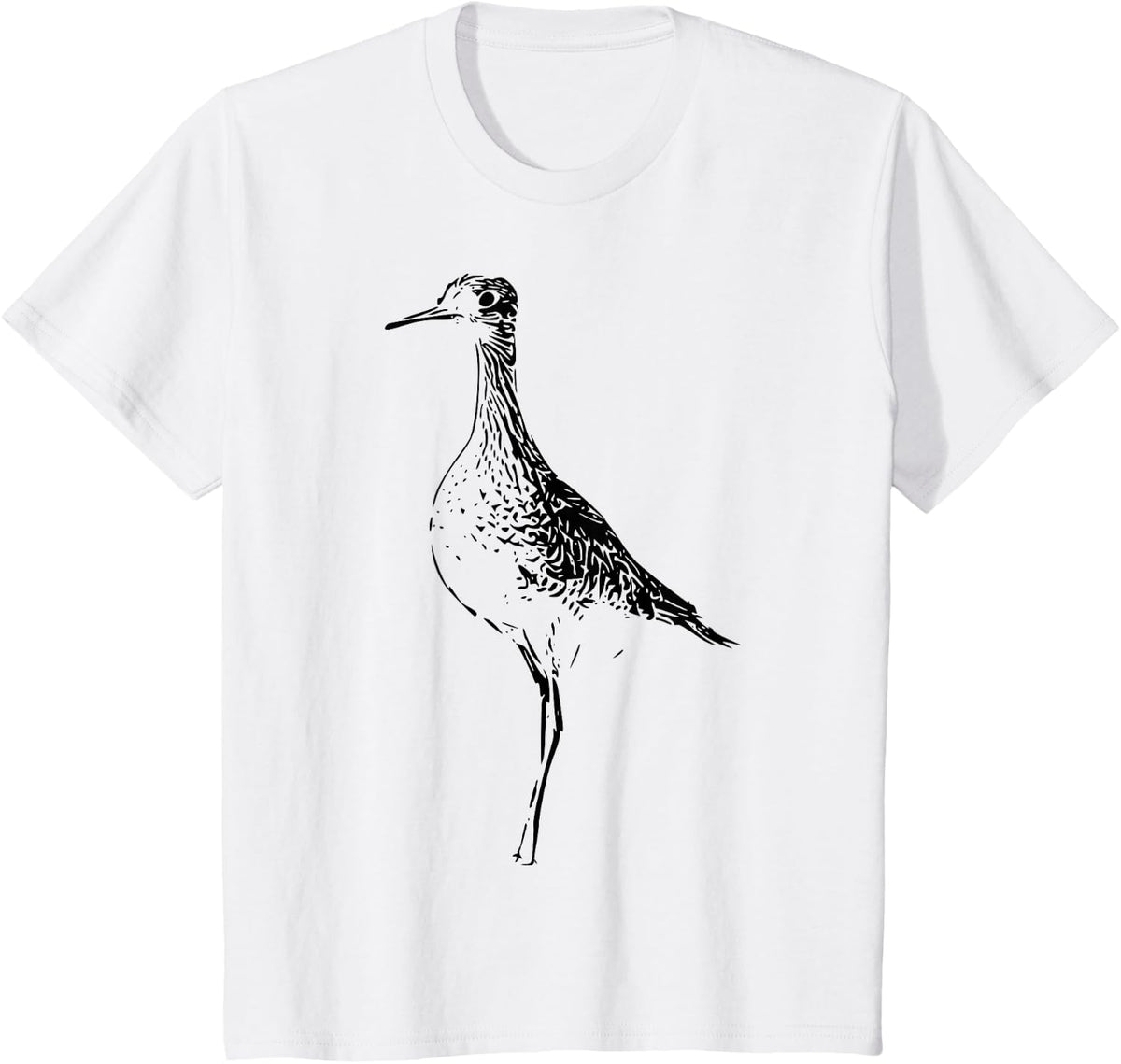 Minimalist Upland Sandpiper T-Shirt T-Shirt - White