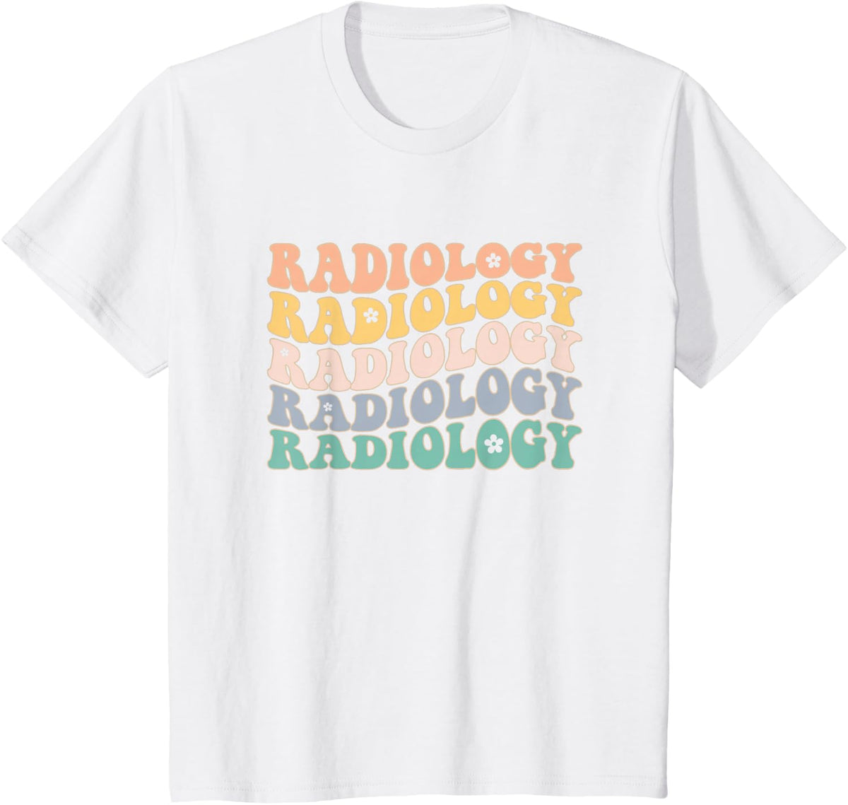Radiology Radiologic Technologist Xray Tech T-Shirt, Black - White