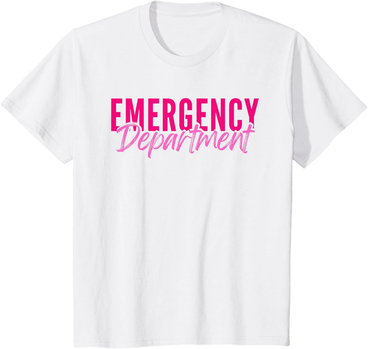 Emergency Department Emergency Room Healthcare Nursing T-Shirt - White
