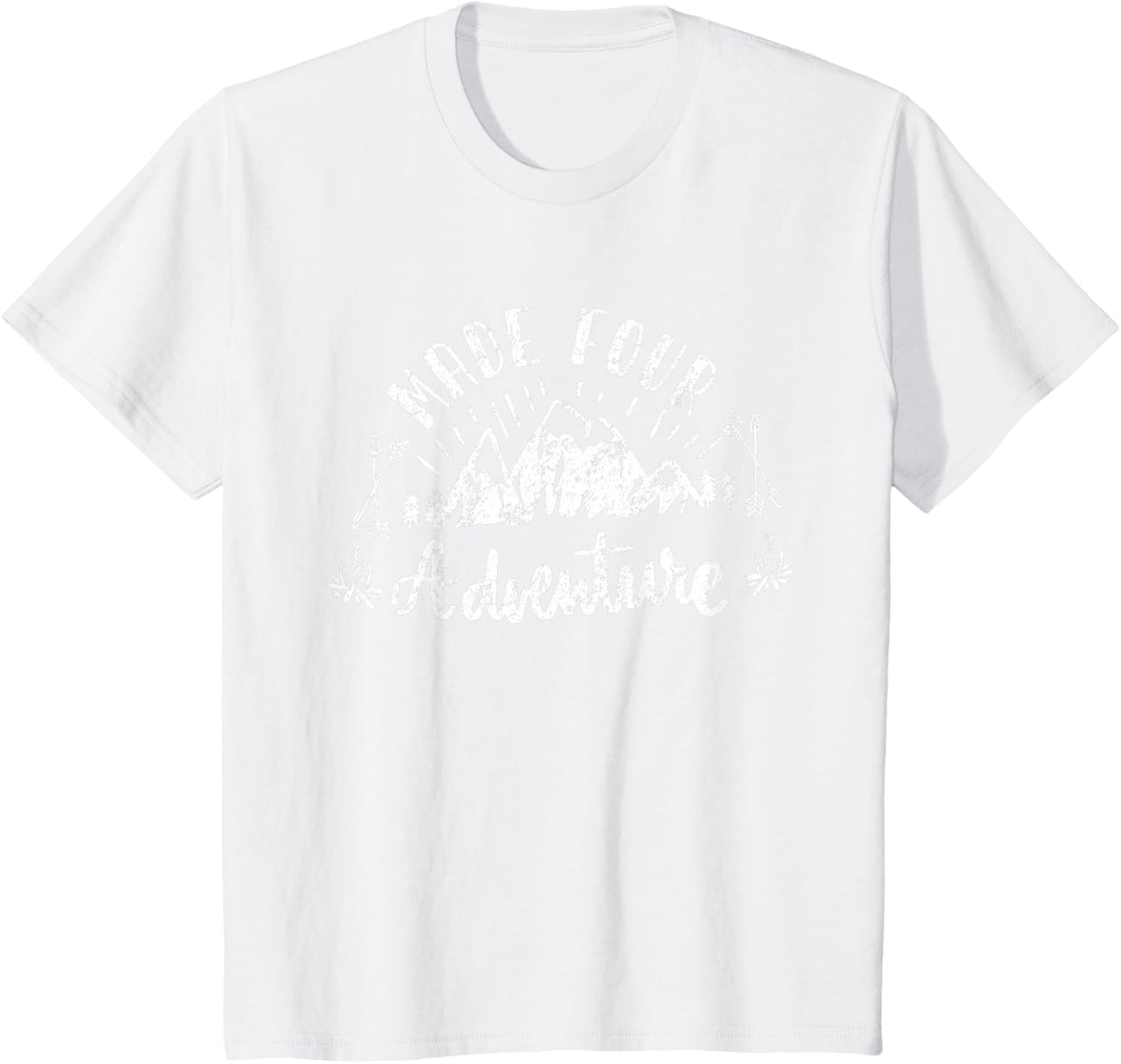 Made four adventure 4th birthday camping T-Shirt - White