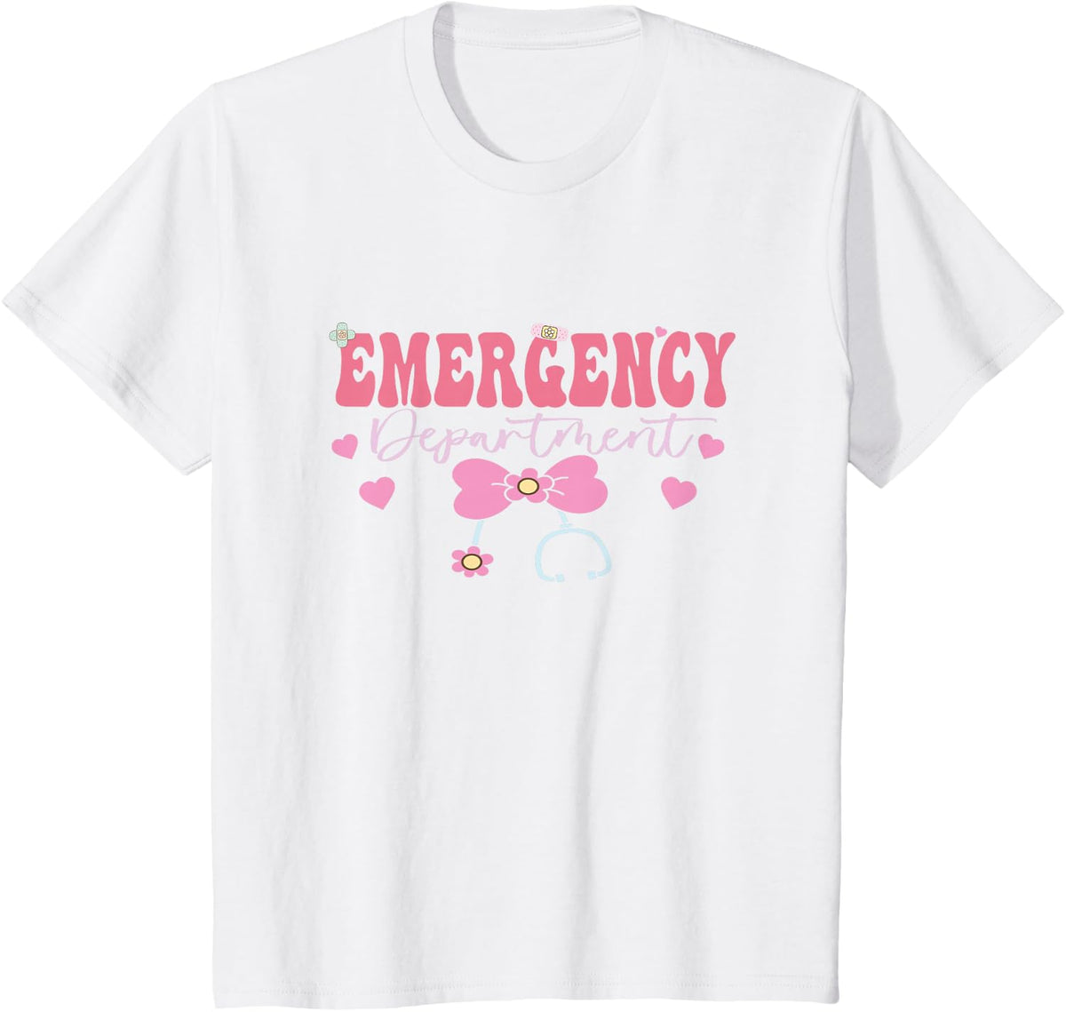 Emergency Department Emergency Nurse Emergency Room Nurse T-Shirt - White