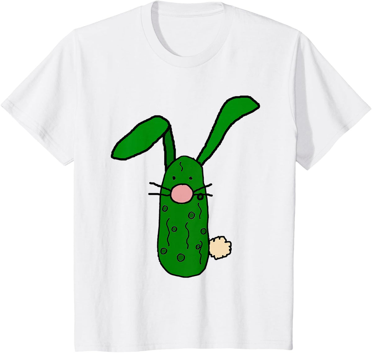 Smiletodaytees Funny Pickle Bunny Rabbit Art T-shirt T-Shirt - White