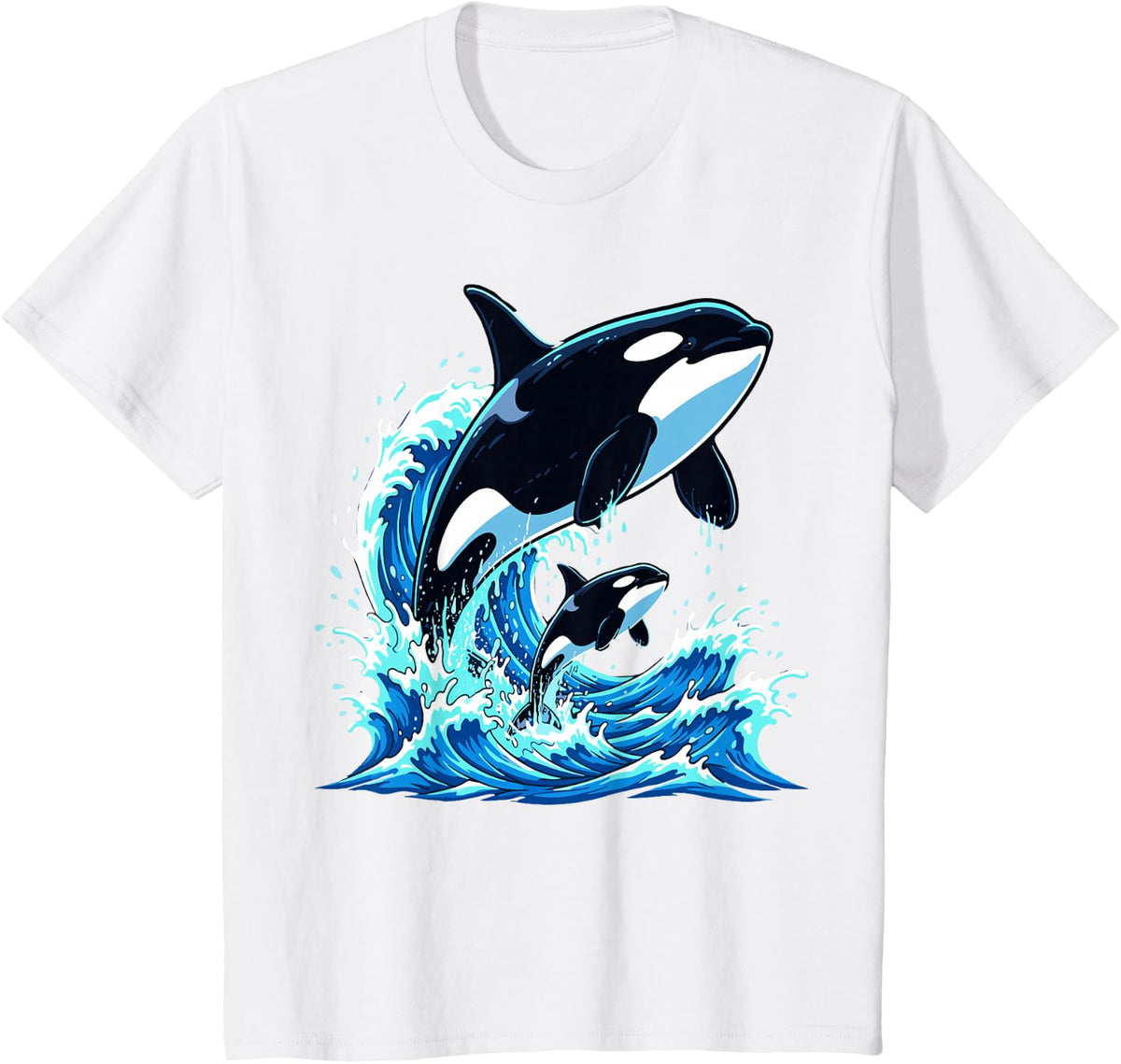 Orca Whale Ocean T-Shirt - White