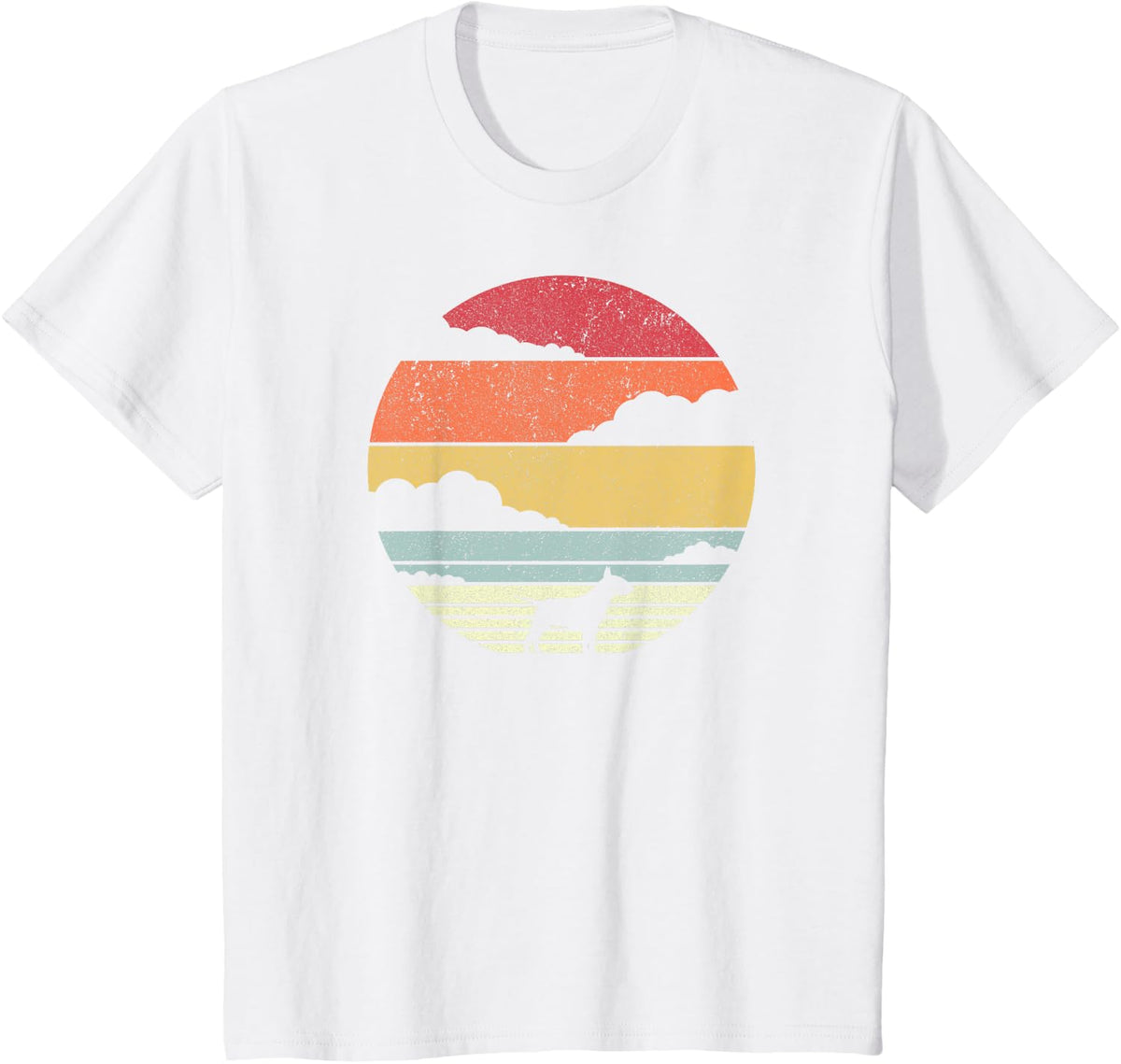 Bull Terrier Shirt. Retro Style T-Shirt T-Shirt - White