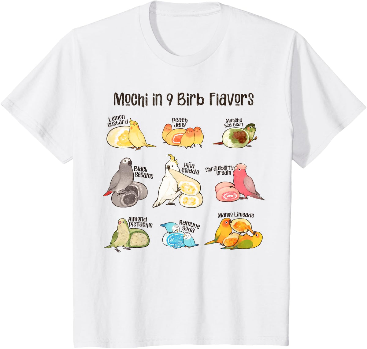 Bird Mochi T-Shirt - White