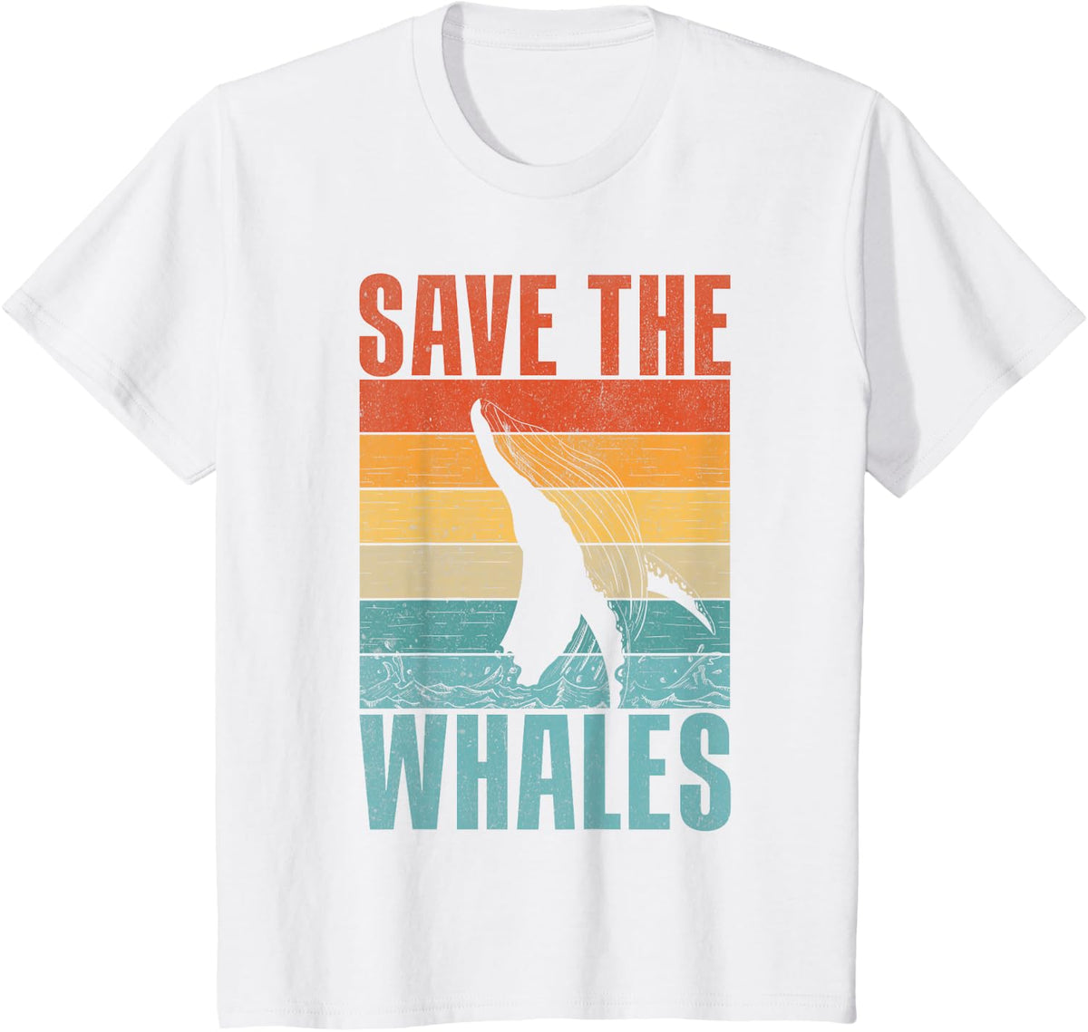 Save the Whales Lover Marine Scientist Environmentalist T-Shirt - White