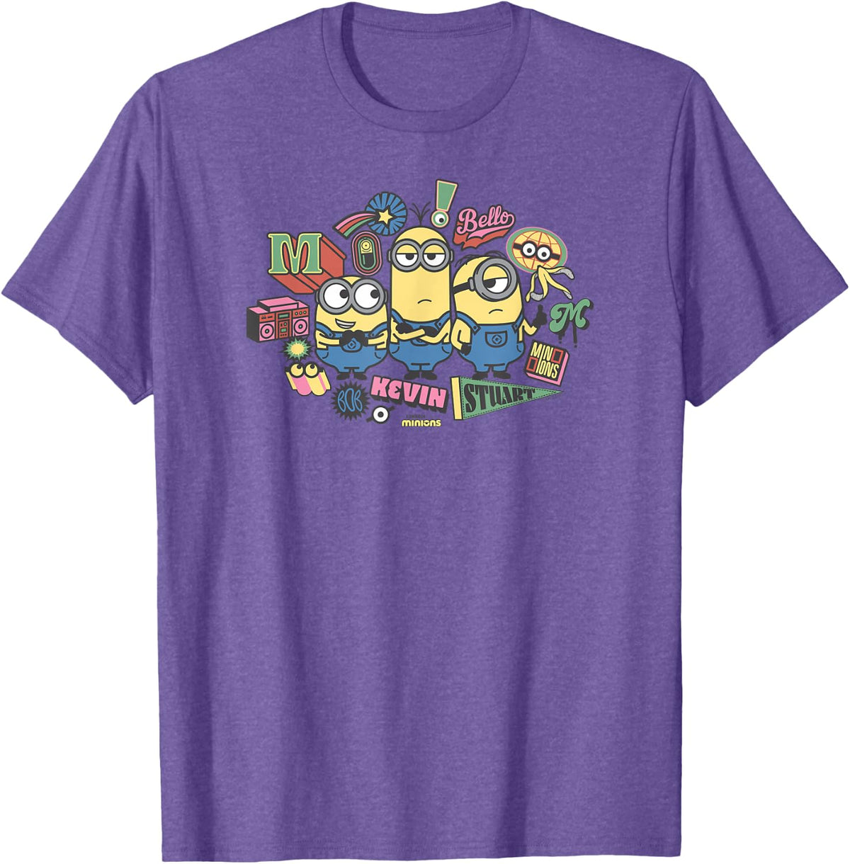 Minions Back to School Spirit T-Shirt - Purple Heather