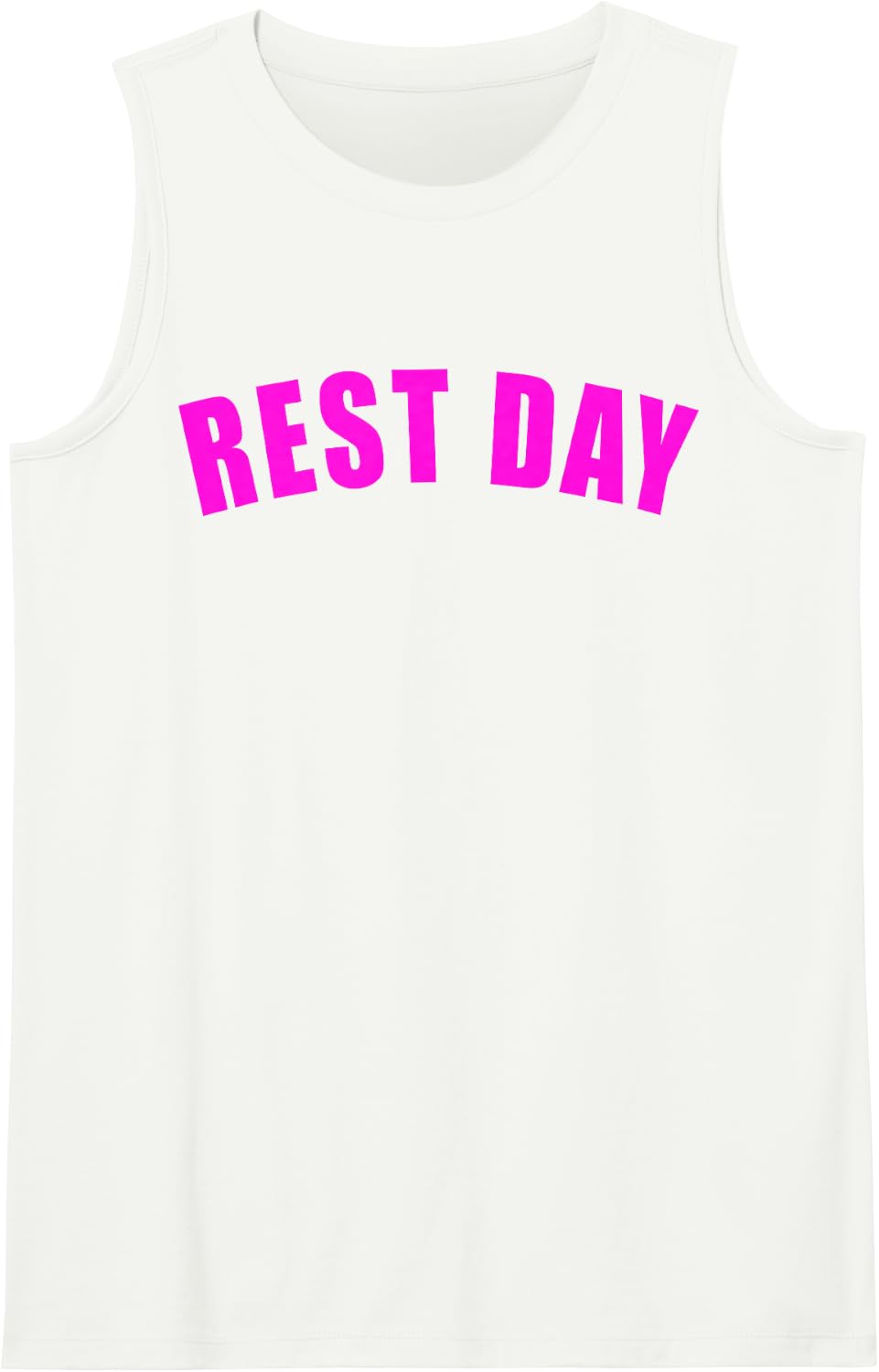 Rest Day Triathlon Sport Swim Bike Run Training Women Men Tank Top - White