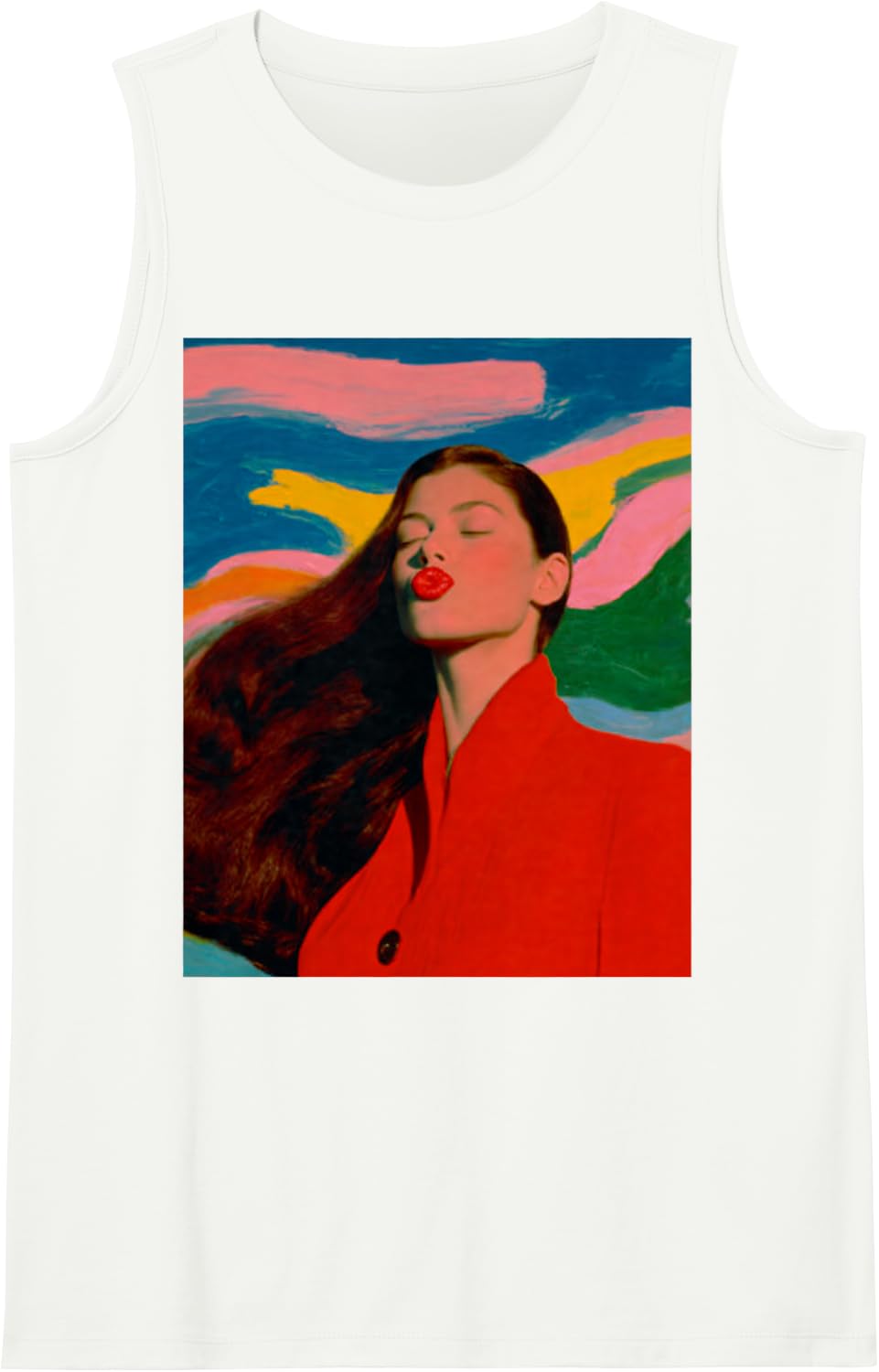Women's Fashion Designer Sleeveless Tank Top - White