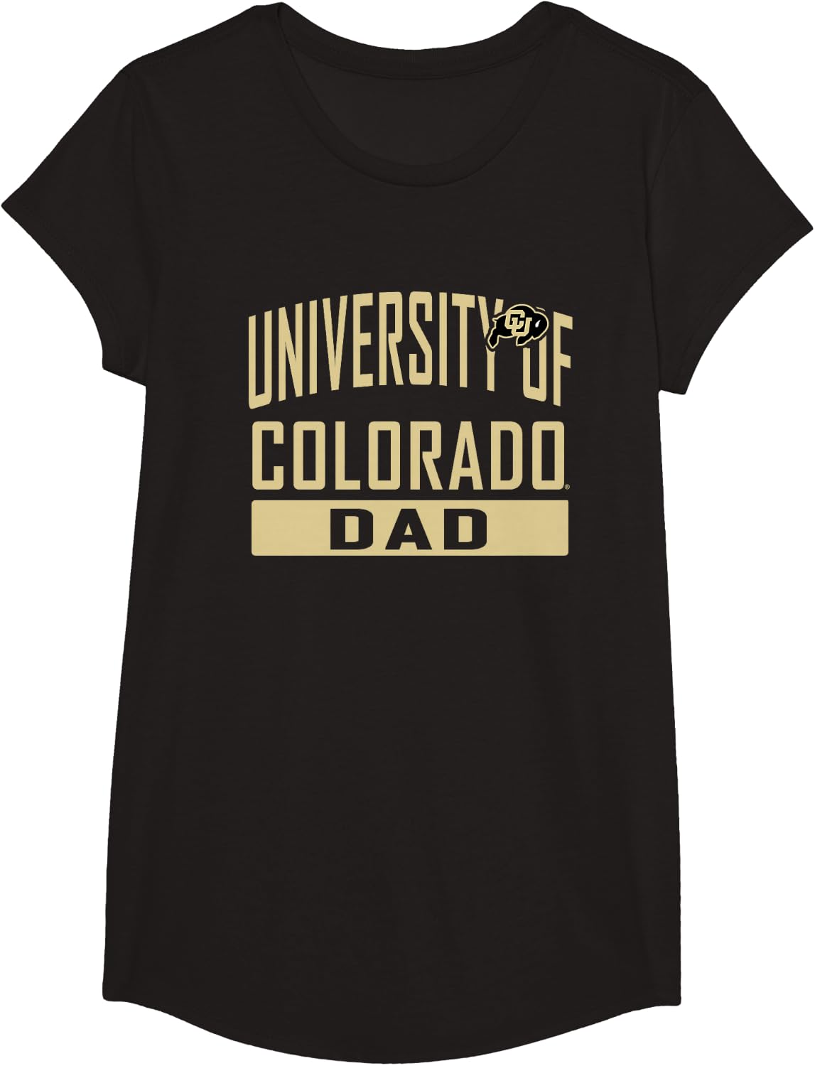 Colorado Buffaloes Dad University Father Officially Licensed T-Shirt - Girls Black