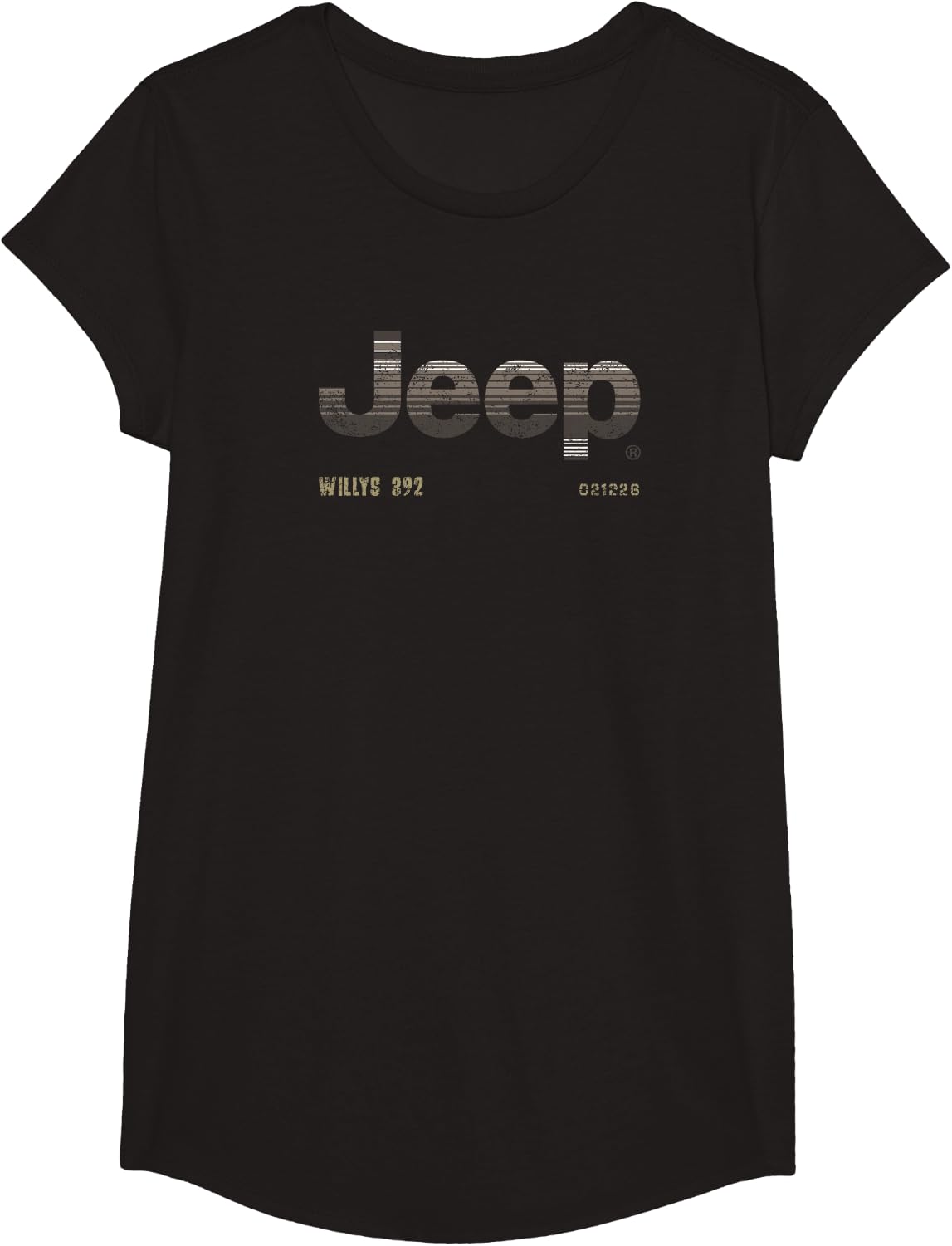Jeep Twelve 4 Twelve Willys 392 Officially Licensed T-Shirt - Girls Black