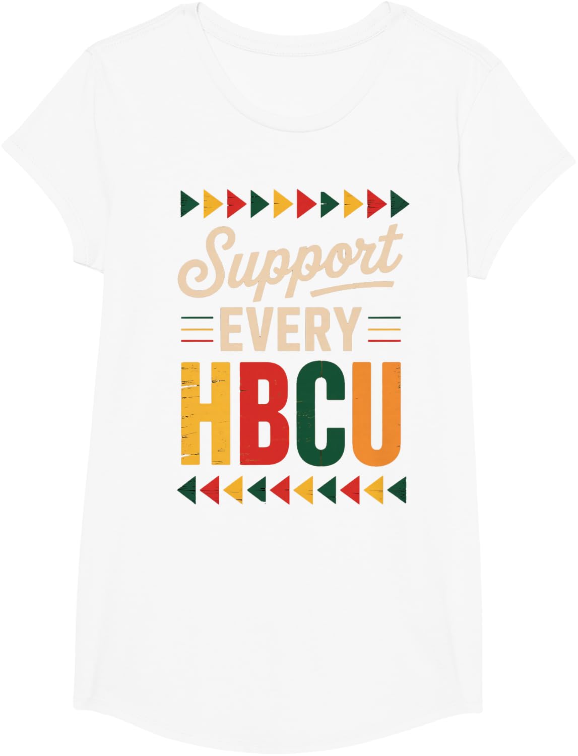 Support Every HBCU Juneteenth School Historical HBCU T-Shirt - Girls White