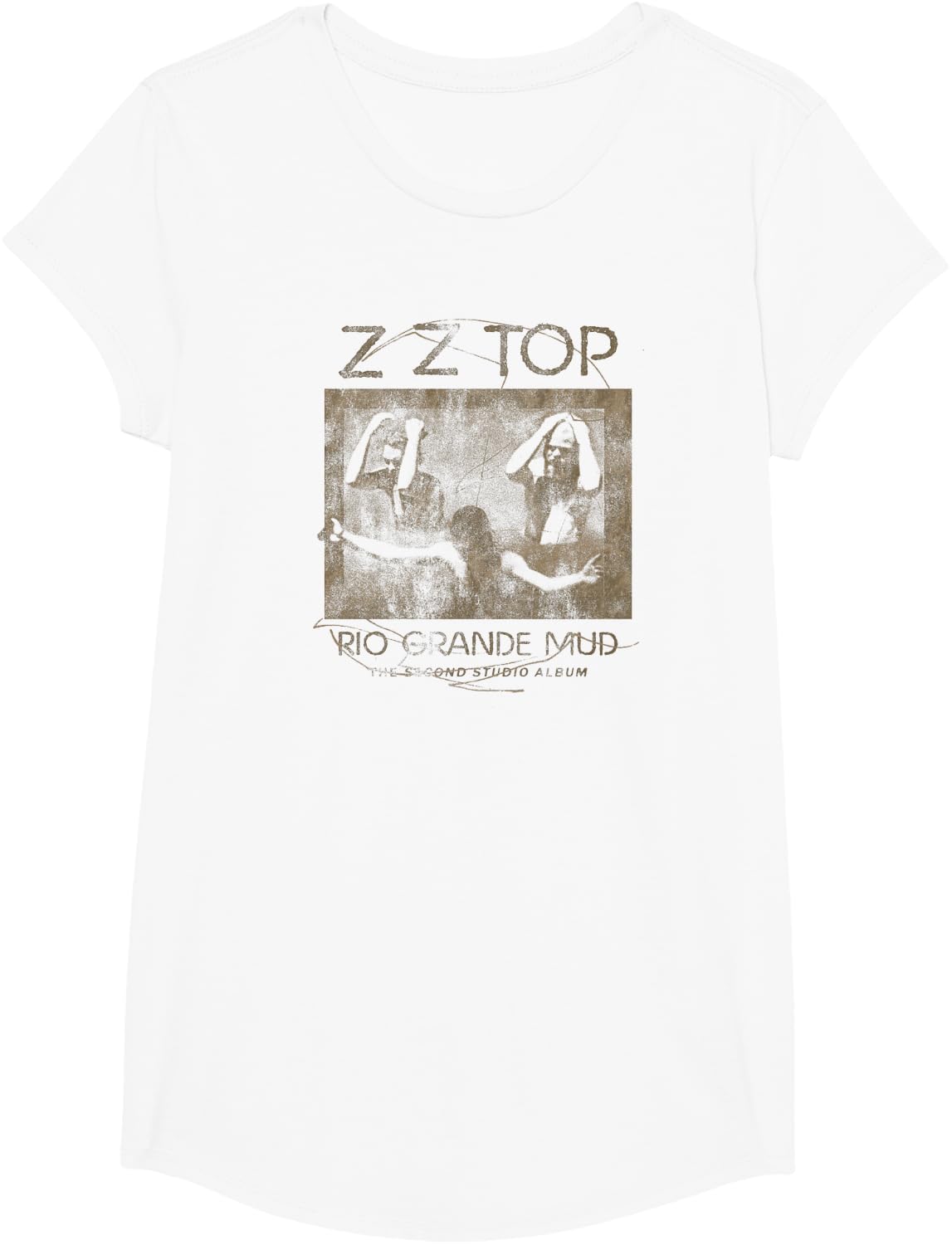 ZZ Top Rio Grande Mud T-Shirt - Girls White