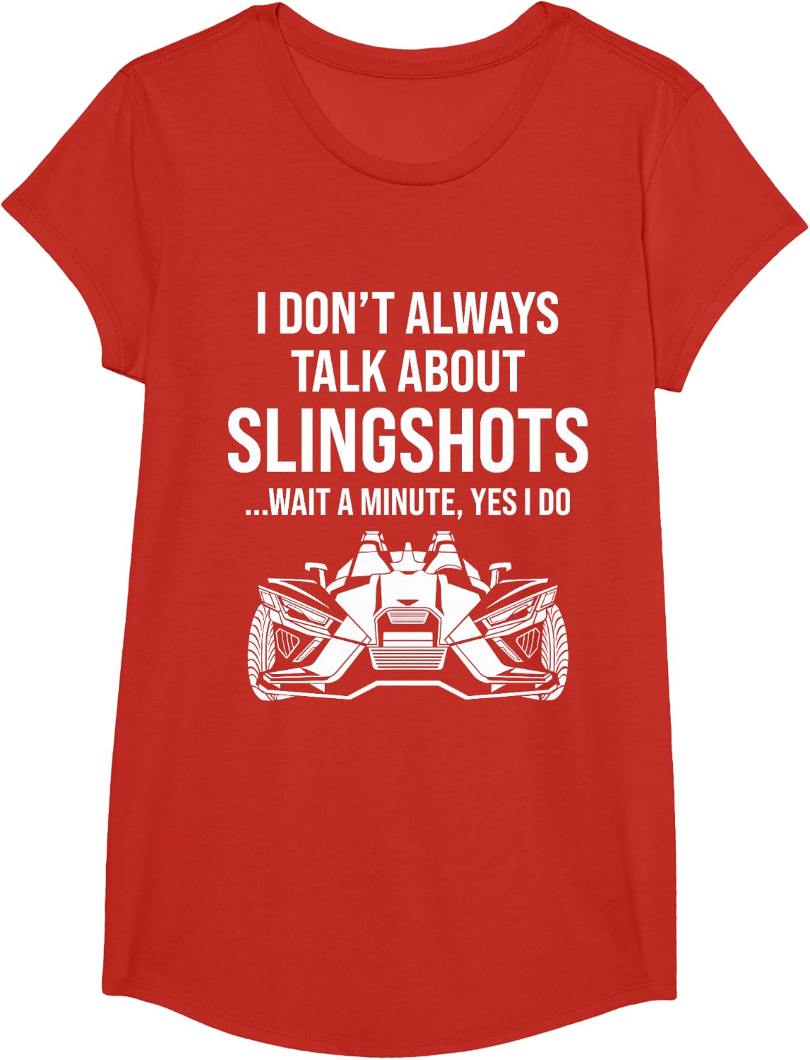 Slingshot Car Lovers Funny Sling shot T-Shirt - Girls Red
