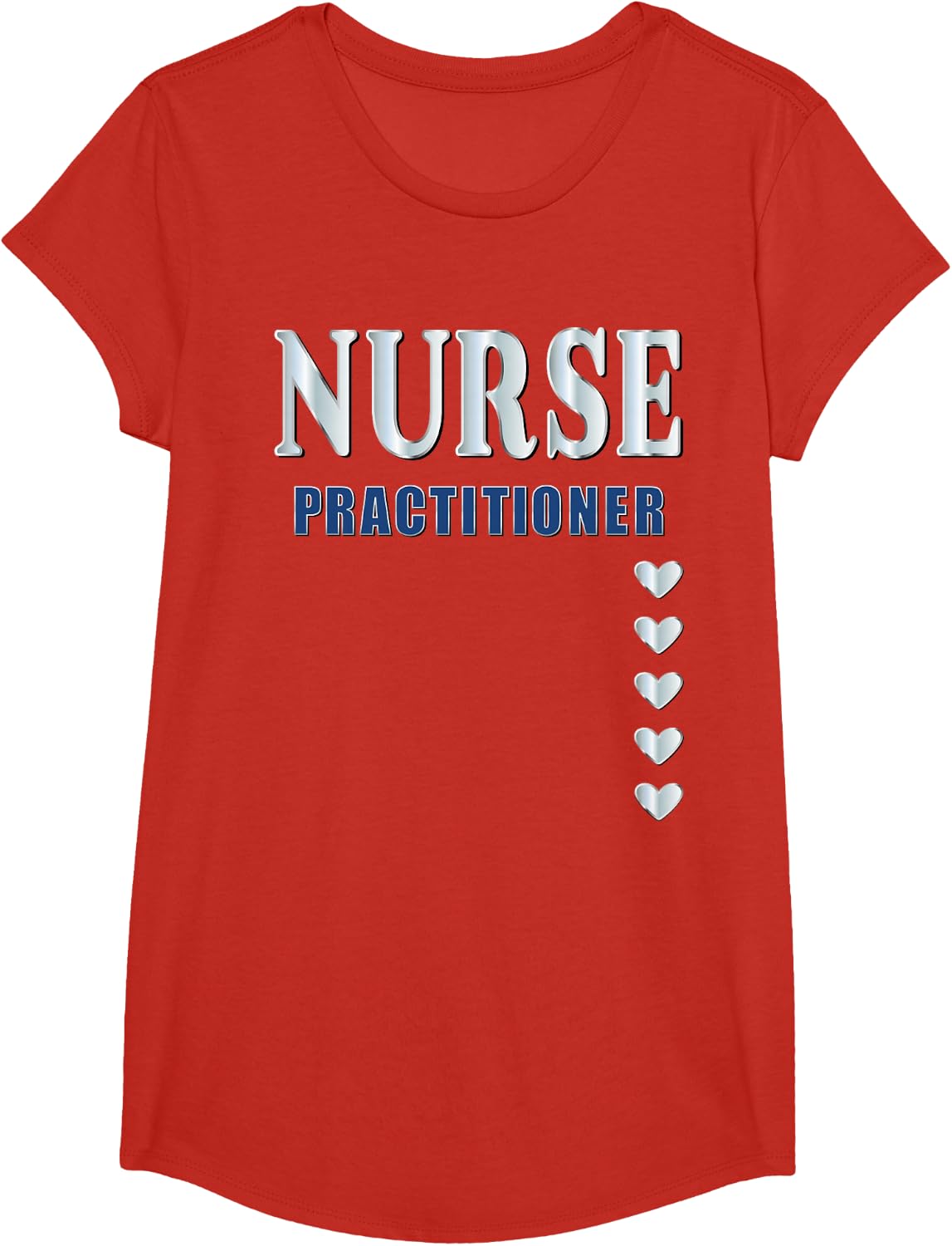 Clinical Internal Medicine, Nurse Practitioner T-Shirt - Girls Red