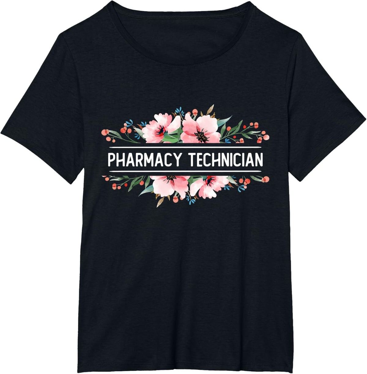 Pharmacy Technician I Funny Pharmacy Tech T-Shirt - Black