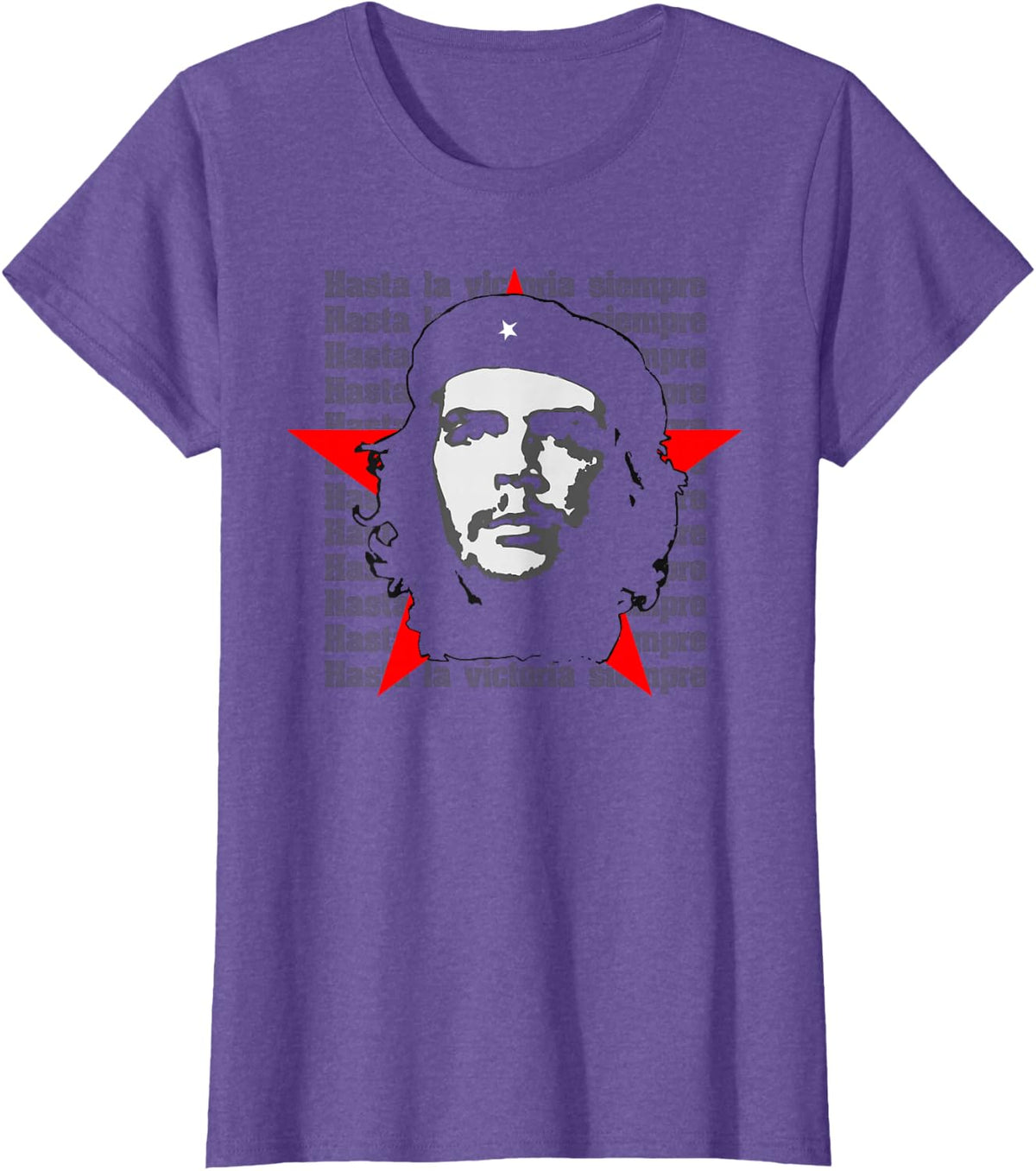 The Cuban Rebels Sign Revolutionary Freedom, Che Guevara T-Shirt - Purple Heather