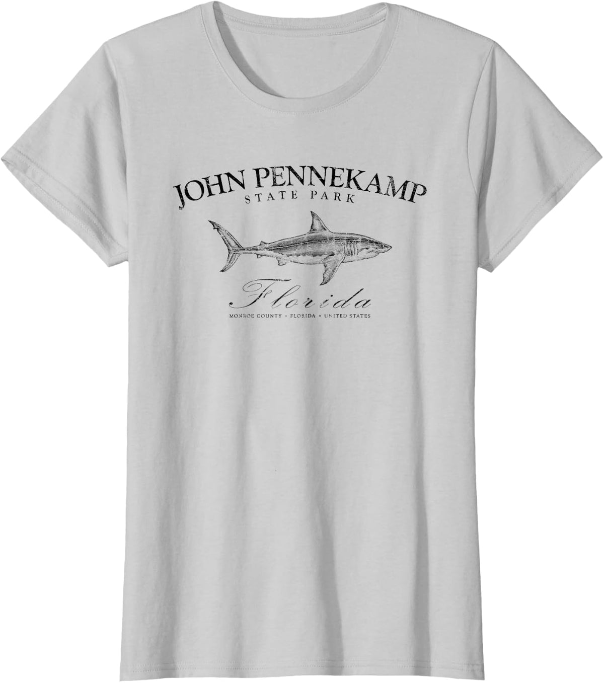 John Pennekamp Coral Reef State Park Scuba Diving Fishing T-Shirt - Silver Grey