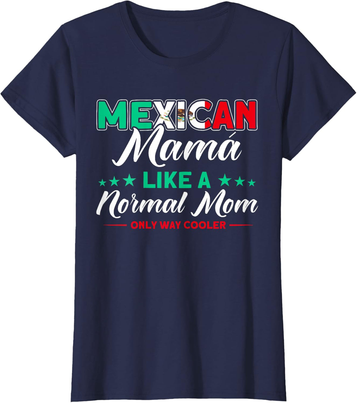 Mom Mexican Mama Madre Mothers Day T-Shirt - Navy Blue