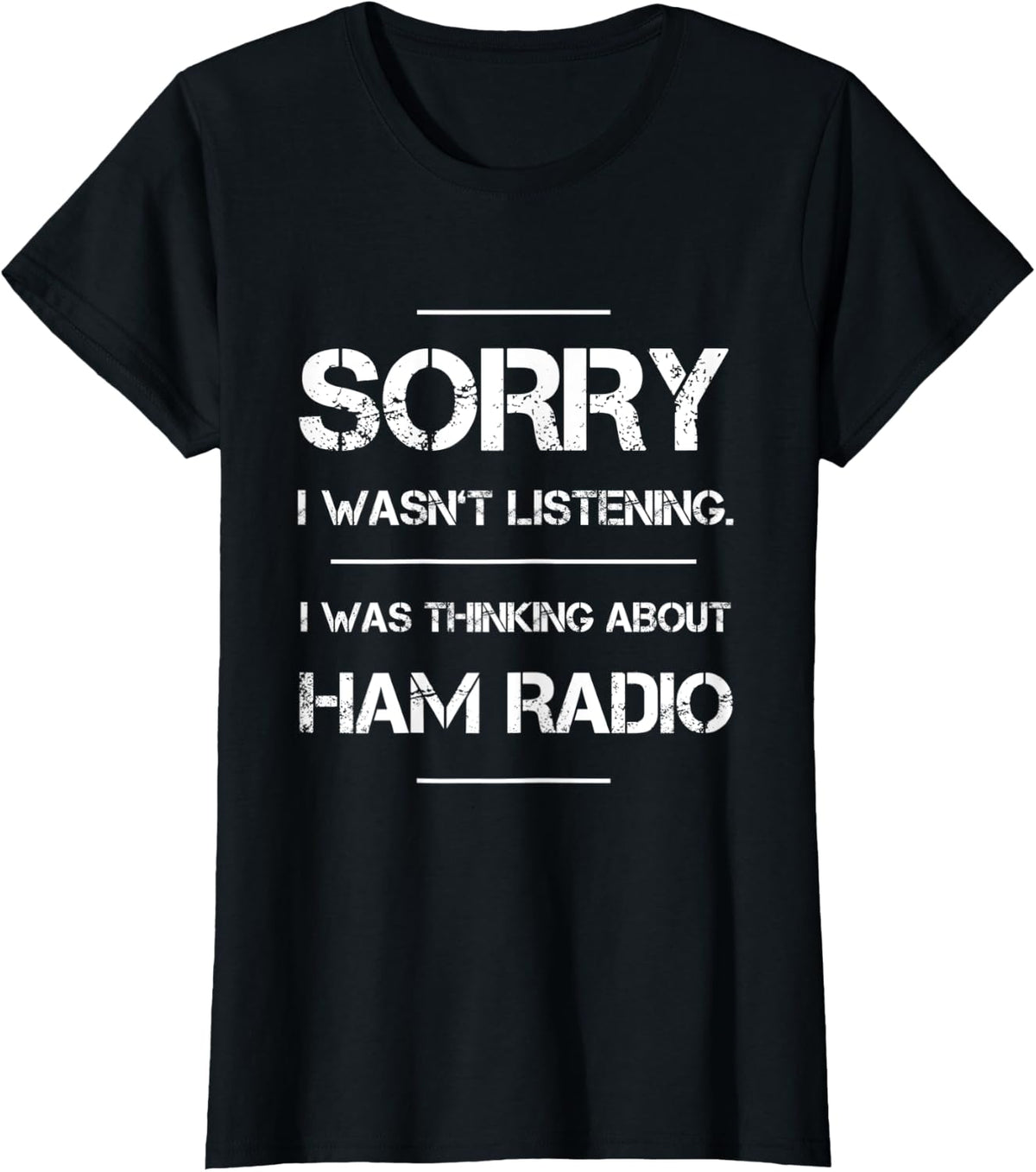 Ham Radio Amateur Radio Operator Antenna T-Shirt - Black