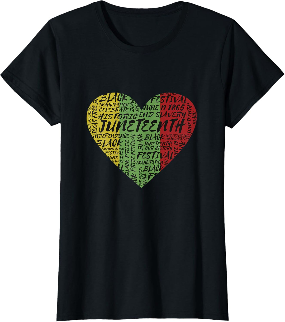 Juneteenth Celebrating Black Freedom 1865 - African American T-Shirt - Black