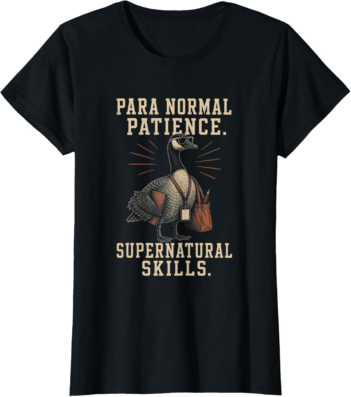 para Normal Patience Supernatural Skills Paraprofessional T-Shirt - Black